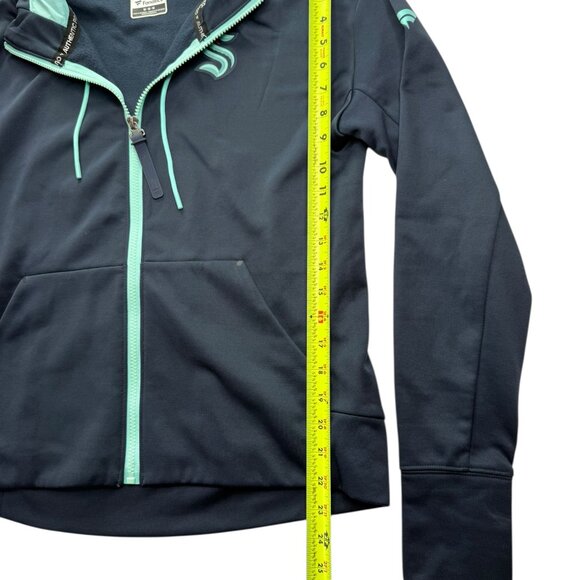 Seattle Kraken Hockey Dark Blue Hoodie Size Women's Medium. FANATICS Authentic - Picture 8 of 13